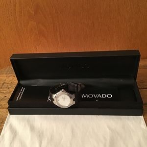 WOMENS MOVADO DIAMOND W/MTR OF PEARL WATCH $3600